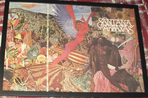 Santana..abraxas original album cover framed .ready to | Etsy