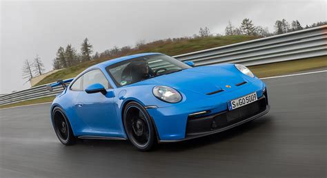 2022 Porsche 911 GT3 (Color: Shark Blue) - Front Three-Quarter, car, HD wallpaper | Peakpx