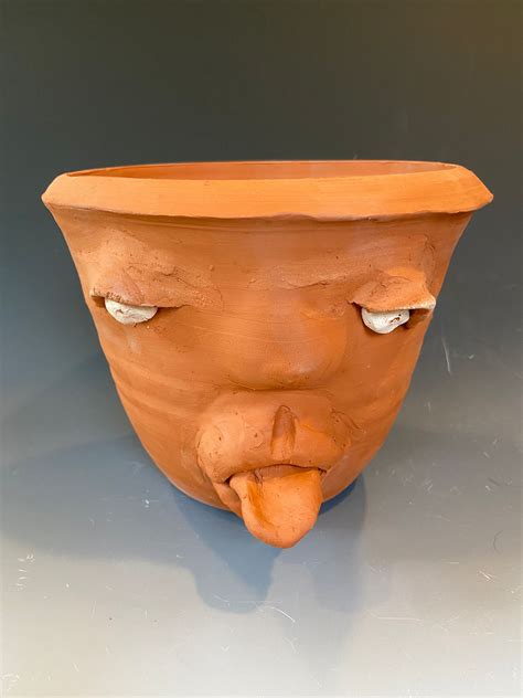 Face Jug Planter-Large | pottery