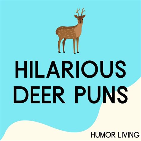 120+ Hilarious Deer Puns to Make You Laugh Doe Hard - Humor Living