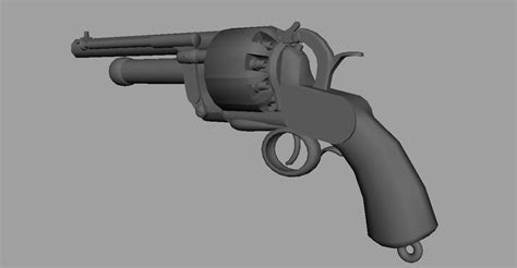 WIP LeMat Revolver — polycount