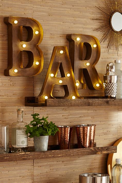 Pier 1’s LED-equipped Marquee Wall Letters will help you make a stylish ...