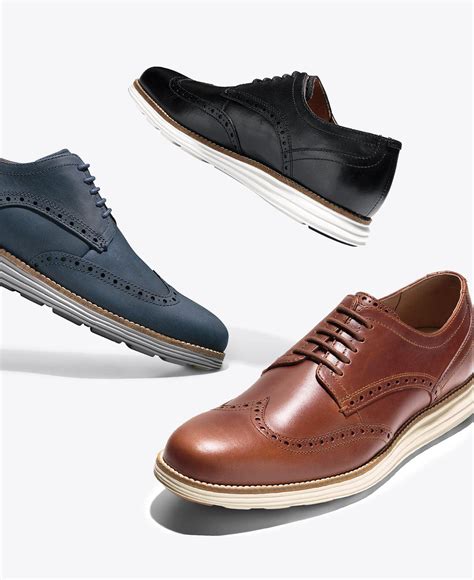 Cole Haan Leather Men's Original Grand Wing Oxfords in Blue for Men - Lyst