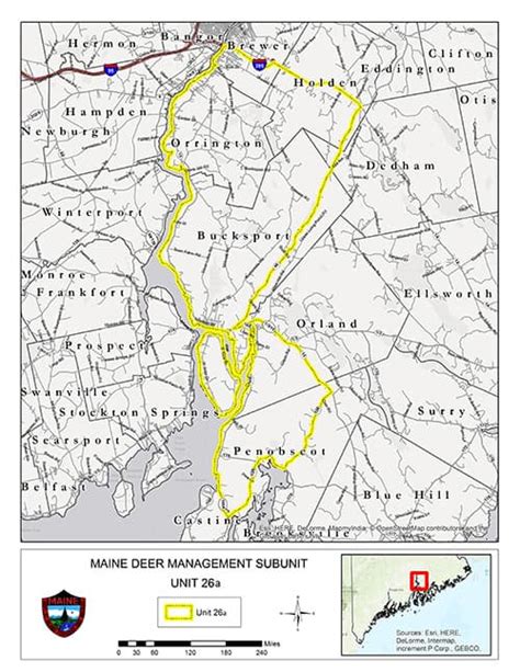 Deer Management Subunits: Hunting & Trapping: Maine Dept of Inland Fisheries and Wildlife