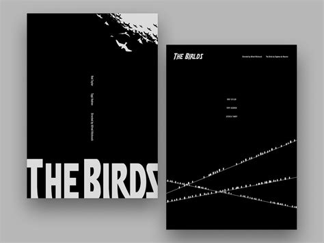 Movie Poster Challenge / The Birds by Euna Choi on Dribbble