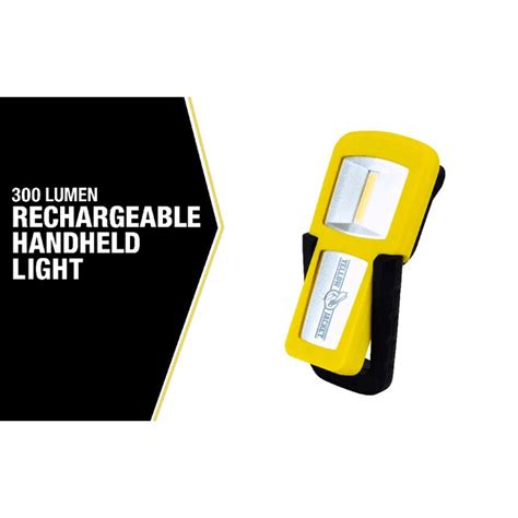 Yellow Jacket 300-Lumen LED Battery-operated Rechargeable Handheld Work ...