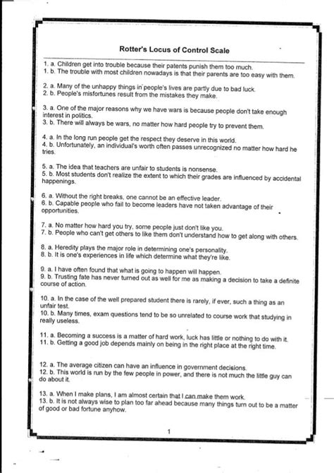 Rotters locus of_control_scale