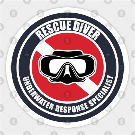 Rescue Diver Gift - Scuba Diver Gift - Sticker | TeePublic