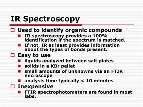 PPT - Infrared Spectroscopy PowerPoint Presentation, free download - ID:3208519