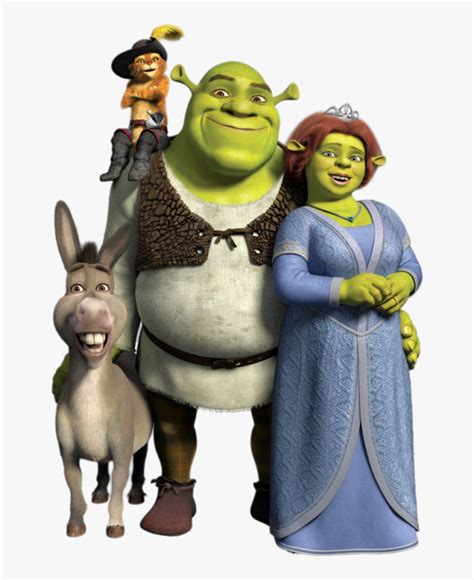 Shrek And Donkey And Fiona, HD Png Download - kindpng