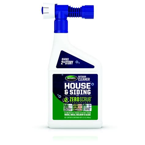 Scotts 32 oz. Outdoor Cleaner House and Siding with ZeroScrub Technology Ready to Spray-51063-1 ...