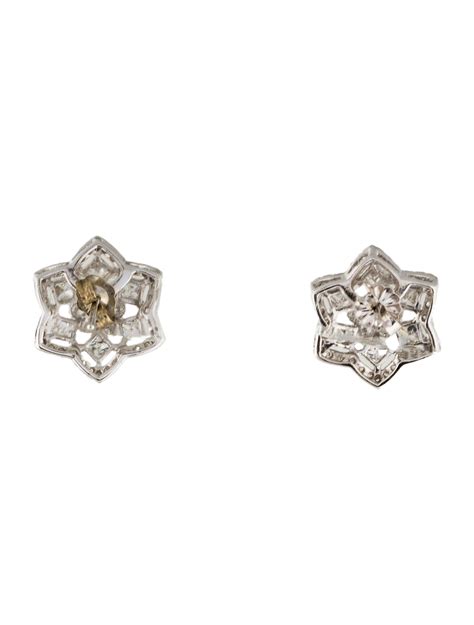 14K Diamond Star Stud Earrings - Earrings - EARRI33234 | The RealReal