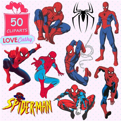 Spiderman, Clipart Digital, PNG, Printable, Party, Decoration, Instant Download - Etsy