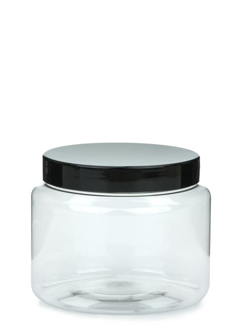 packari.com | PET plastic jar Classic 250 ml 9 oz clear with plastic ...