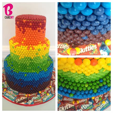 Pin by Colbye Skeens on Cakes! | Cake, Skittles cake, Celebration cakes