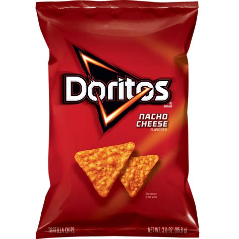 Doritos Nacho Cheese Flavored Tortilla Chips, 3.375 oz Bag - Walmart ...