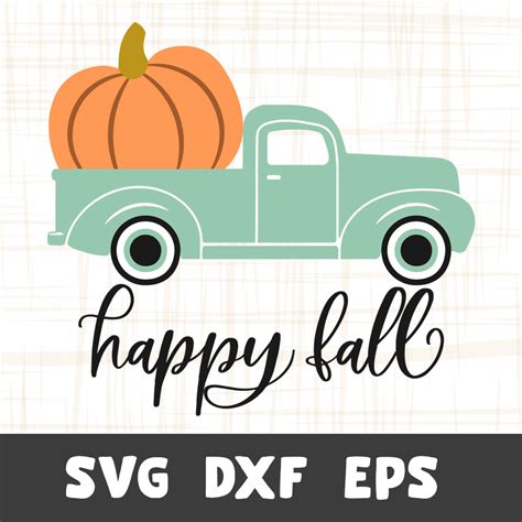 Happy Fall Truck SVG | SVGUNIQUECREATIVE Free SVG