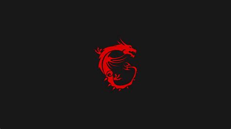 1366x768px | free download | HD wallpaper: red dragon illustration, msi, logo, Technology ...