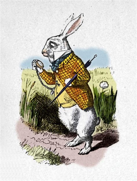 The White Rabbit With A Watch 1889 by Print Collector