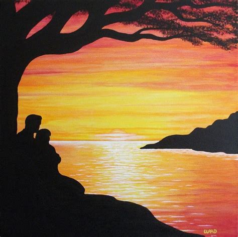 1000+ ideas about Sunset Paintings on Pinterest | Paintings, Scott ... | Romantic sunset ...