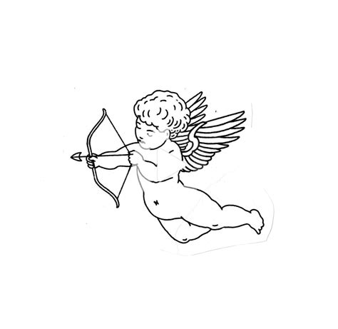 Cupido tatoegeringsflits schetsontwerp - - #arrowtatto #birdtatto #compasstatto #cupid # ...