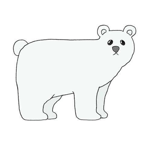 How to Draw a Polar Bear - Easy Drawing Tutorial For Kids