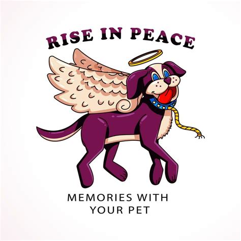 Dog flying to heaven with wings, Perfect for logos, t-shirts, stickers and posters 27483162 ...