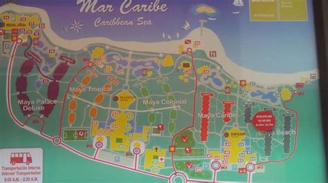 Map of MEGA property - Picture of Barcelo Maya Beach, Puerto Aventuras - TripAdvisor