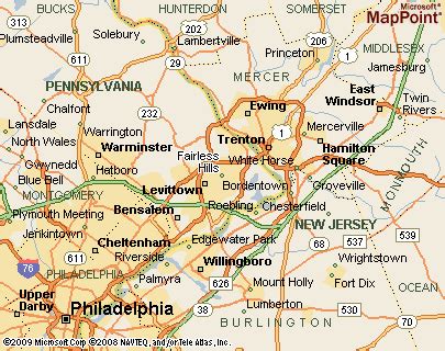 Fairless Hills, Pennsylvania Area Map & More