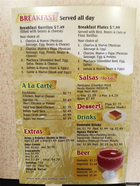 Online Menu of Zapopan Mexican Food Restaurant, Desert Hot Springs, California, 92240 - Zmenu