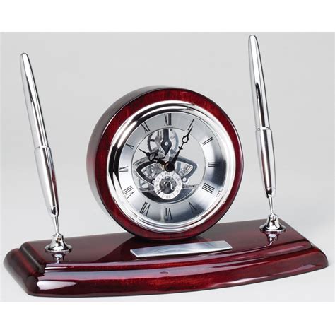 Executive Desk Clock Pen Set - AwardMakers