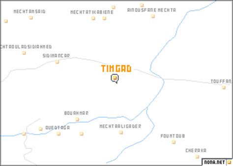 Timgad (Algeria) map - nona.net