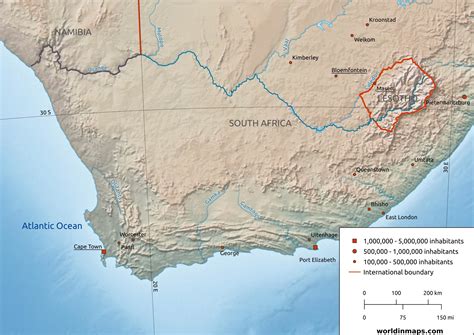 Orange River Map Africa