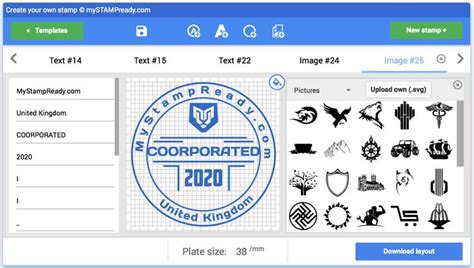 online rubber stamp maker free | Stamp maker, Business stamps, Stamp creator