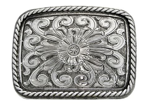 Pungo Ridge - Stetson Unisex Floral Design Belt Buckle, Stetson Buckles, 5001S-WBS