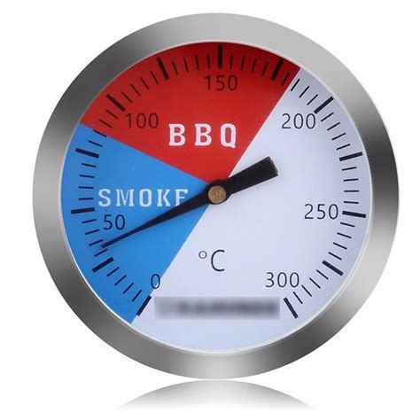 Stainless Steel Thermometer BBQ Smoker Grill Thermometers 300 Degrees ...