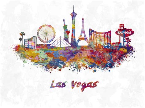 Wall Art Print | Las Vegas skyline | Europosters