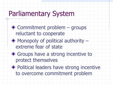 PPT - A Comparison of Presidential & Parliamentary Systems PowerPoint Presentation - ID:392300