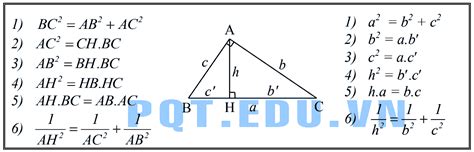 Hệ thức lượng trong tam giác vuông (lý thuyết và bài tập)