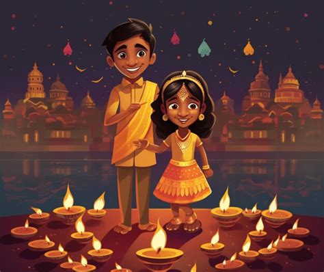 Premium AI Image | Diwali card designs