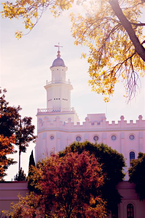 St. George Utah Temple in the Fall