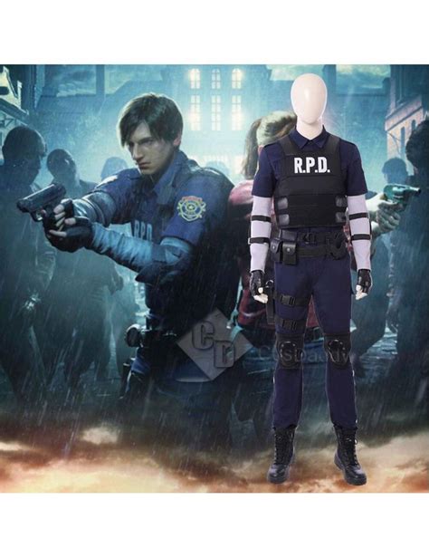 Resident Evil 2 Remake Biohazard Re:2 Leon Scott Kennedy Cosplay Costume | Resident evil 2 ...