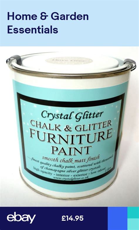 Chalk & Glitter Paint, Furniture, Dove Grey, shabby chic,+ holographic crystals in 2021 ...