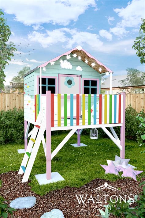 Unicorn Tower Playhouse in 2021 | Play houses, Insulated garden room, Tower playhouse