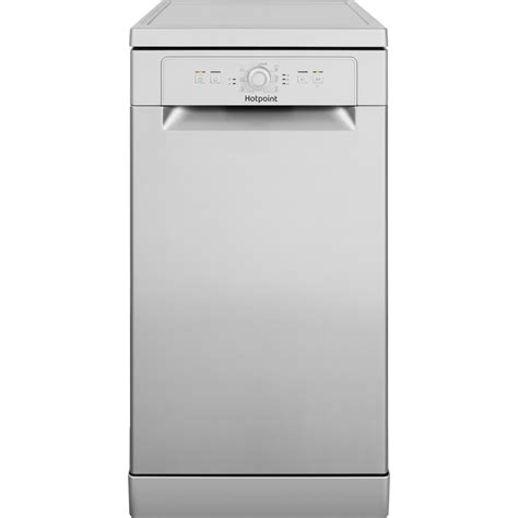 Hotpoint HSFE1B19S Freestanding Slimline Dishwasher Silver | Donaghy Bros.