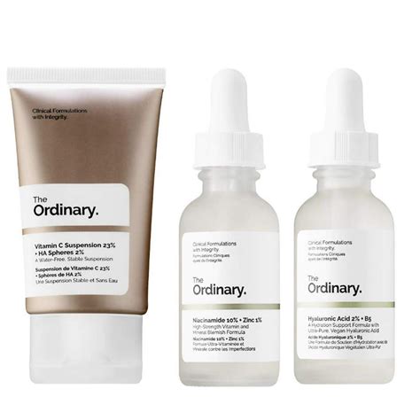 The Ordinary Facial Treatment Set! Includes Vitamin C Cream, Hyaluronic ...