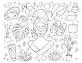Spa Day Printable Coloring Page Self Care  sketch template