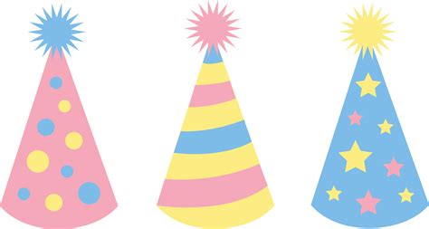 Birthday Hat Vector - Cliparts.co