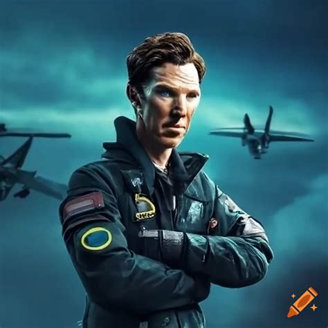 Benedict cumberbatch as a pilot on Craiyon