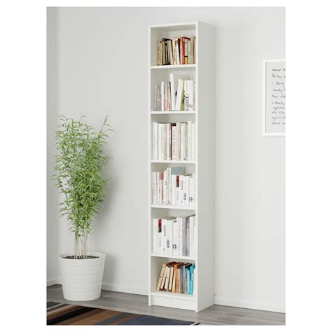 BILLY Bookcase, white, 15 3/4x11x79 1/2" - IKEA